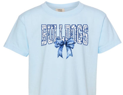 Bulldog Floral Bow (Adult)