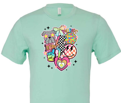 Bulldog Neon Lightning Bolt (Youth)