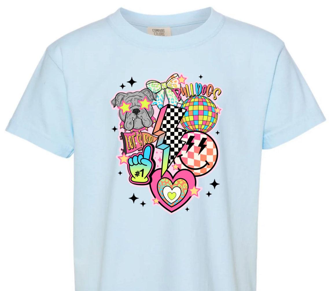 Bulldog Neon Lightning Bolt (Youth)