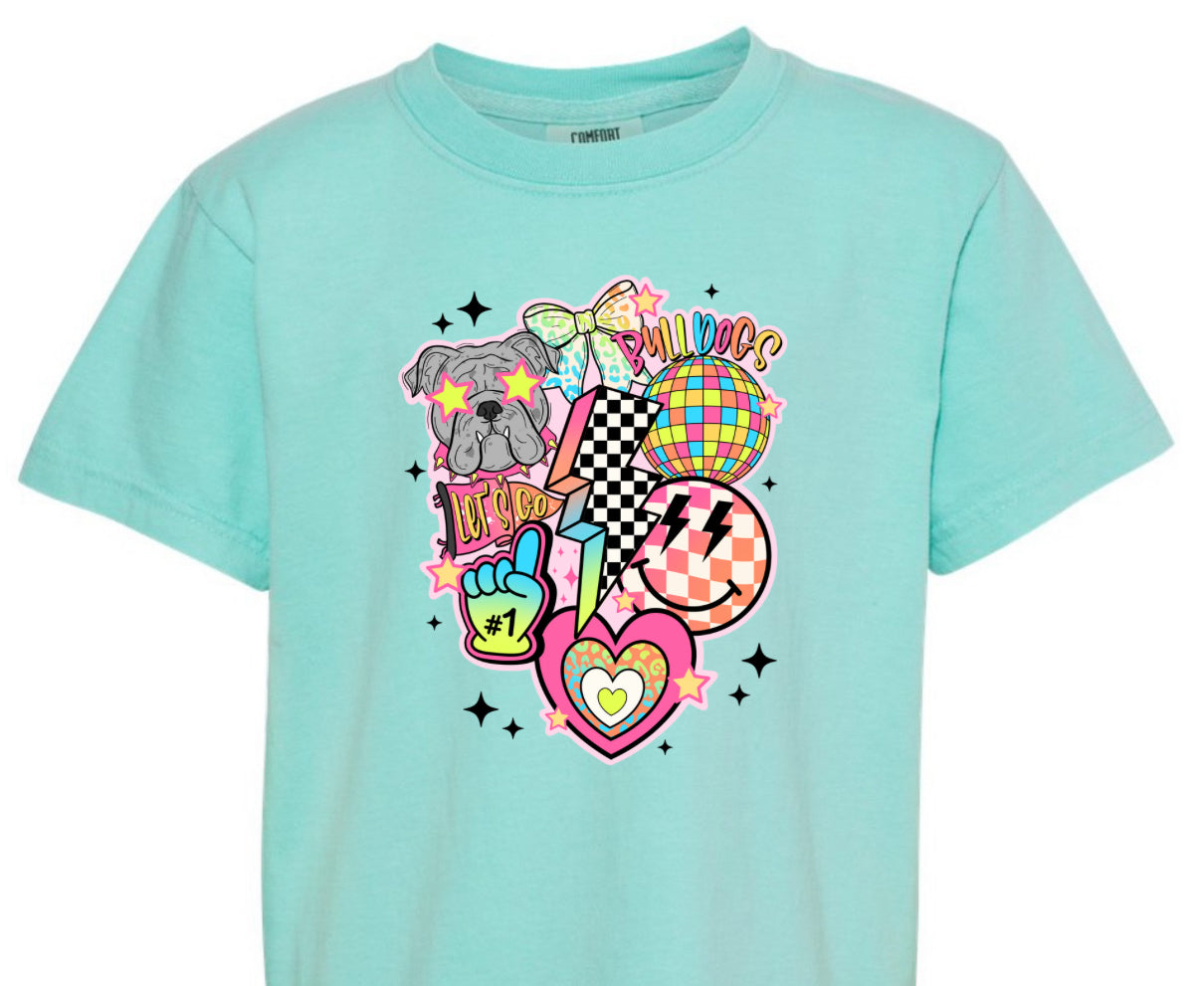 Bulldog Neon Lightning Bolt (Youth)