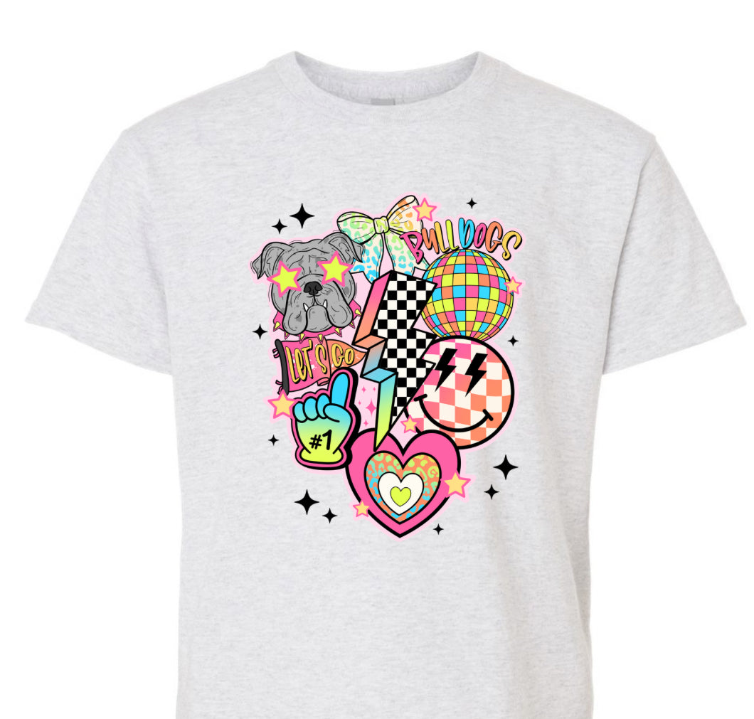 Bulldog Neon Lightning Bolt (Youth)
