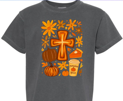Boho Cross and Pumpkins (Youth)
