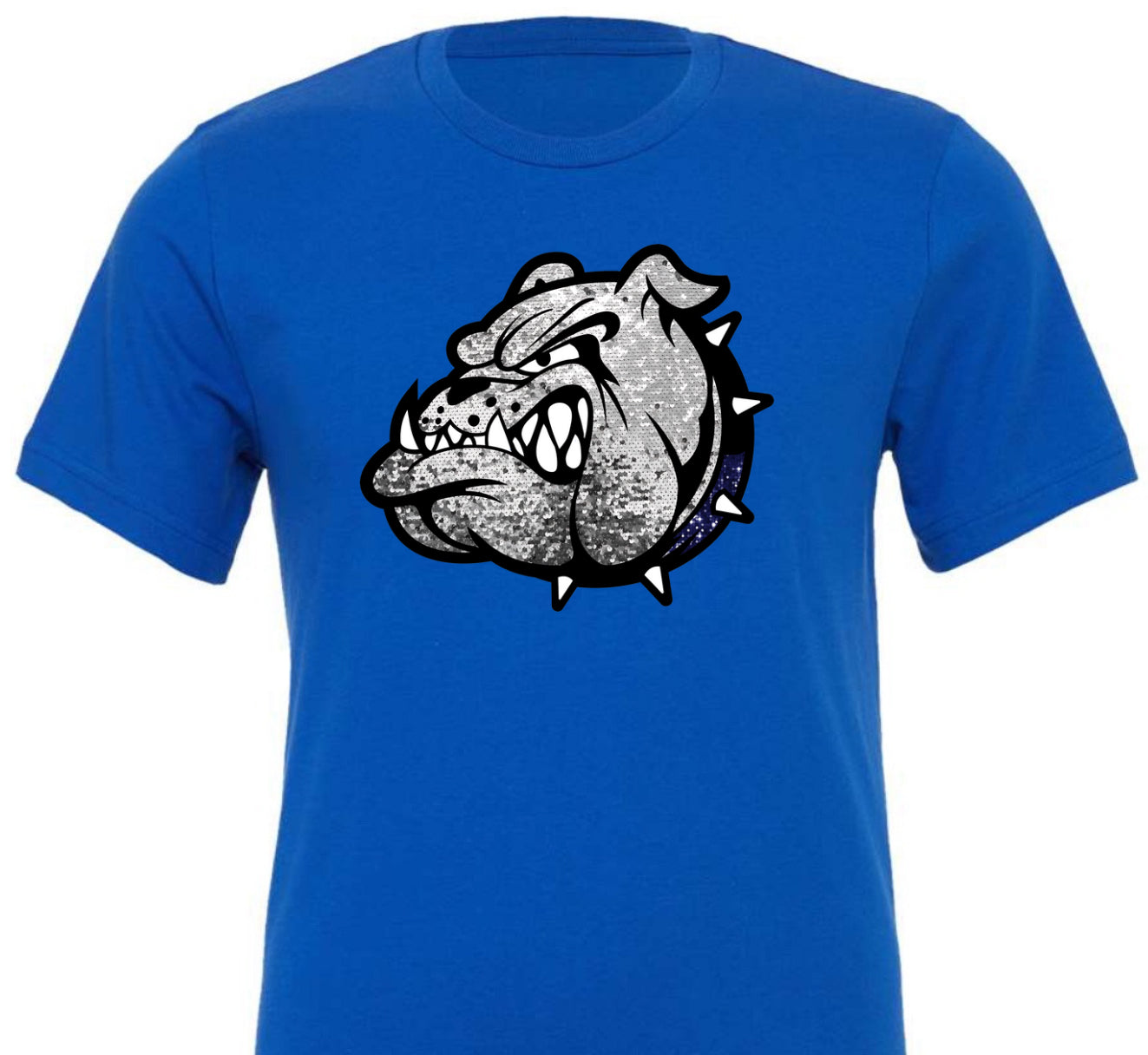 Faux Sequin Bulldog Head (Adult)