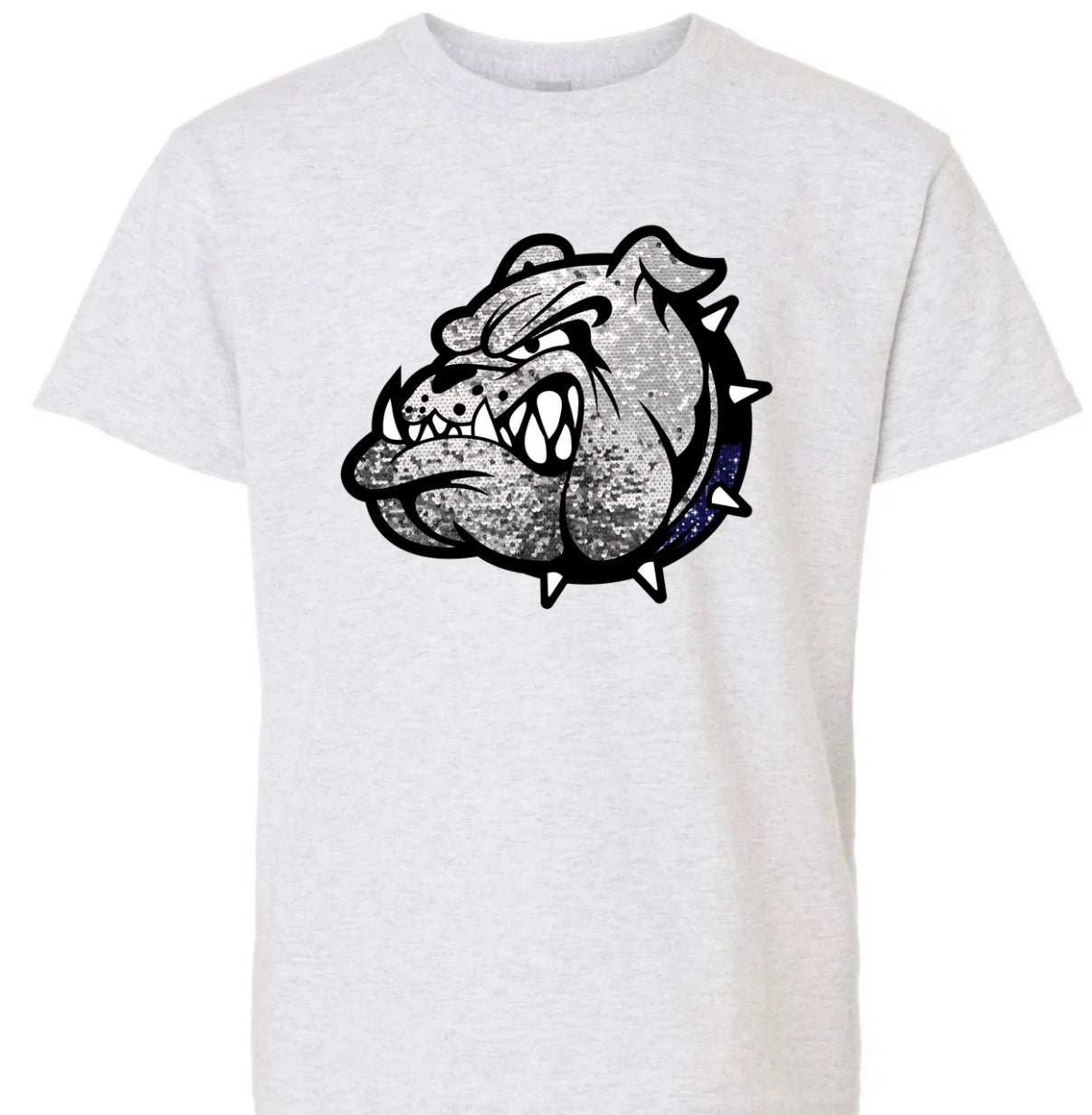 Faux Sequin Bulldog Head (Adult)