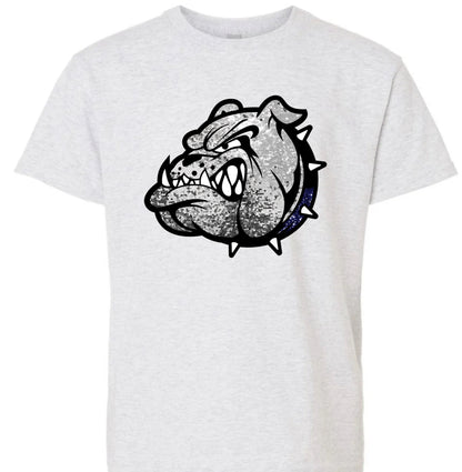 Faux Sequin Bulldog Head (Adult)