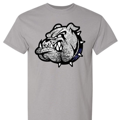 Faux Sequin Bulldog Head (Adult)