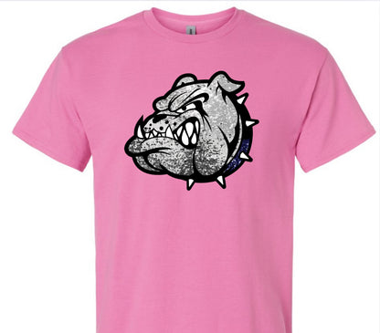 Faux Sequin Bulldog Head (Adult)