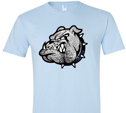 Faux Sequin Bulldog Head (Adult)