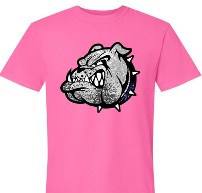 Faux Sequin Bulldog Head (Adult)