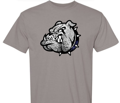 Faux Sequin Bulldog Head (Adult)