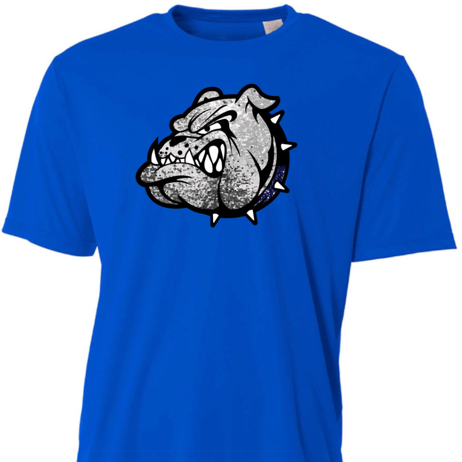 Faux Sequin Bulldog Head (Adult)