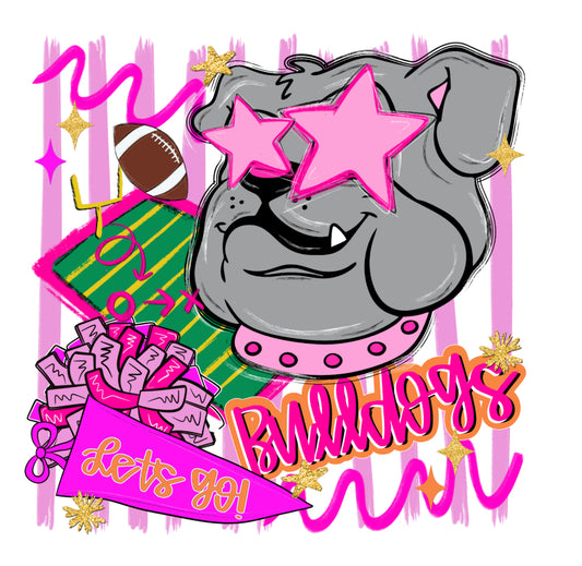 Let’s Go Preppy Pink Bulldogs (Youth)