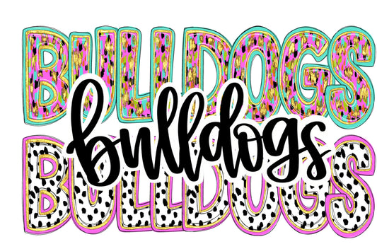 *SALE ITEM Stacked Bulldogs 3 layers