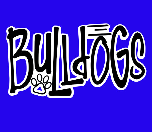 *SALE ITEM Black/White Bulldogs