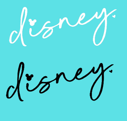 Disney Simple Cursive Any Color Font  (Youth)