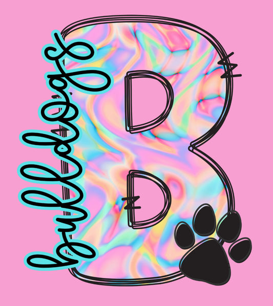 Watercolor Big B Bulldogs (Adult)