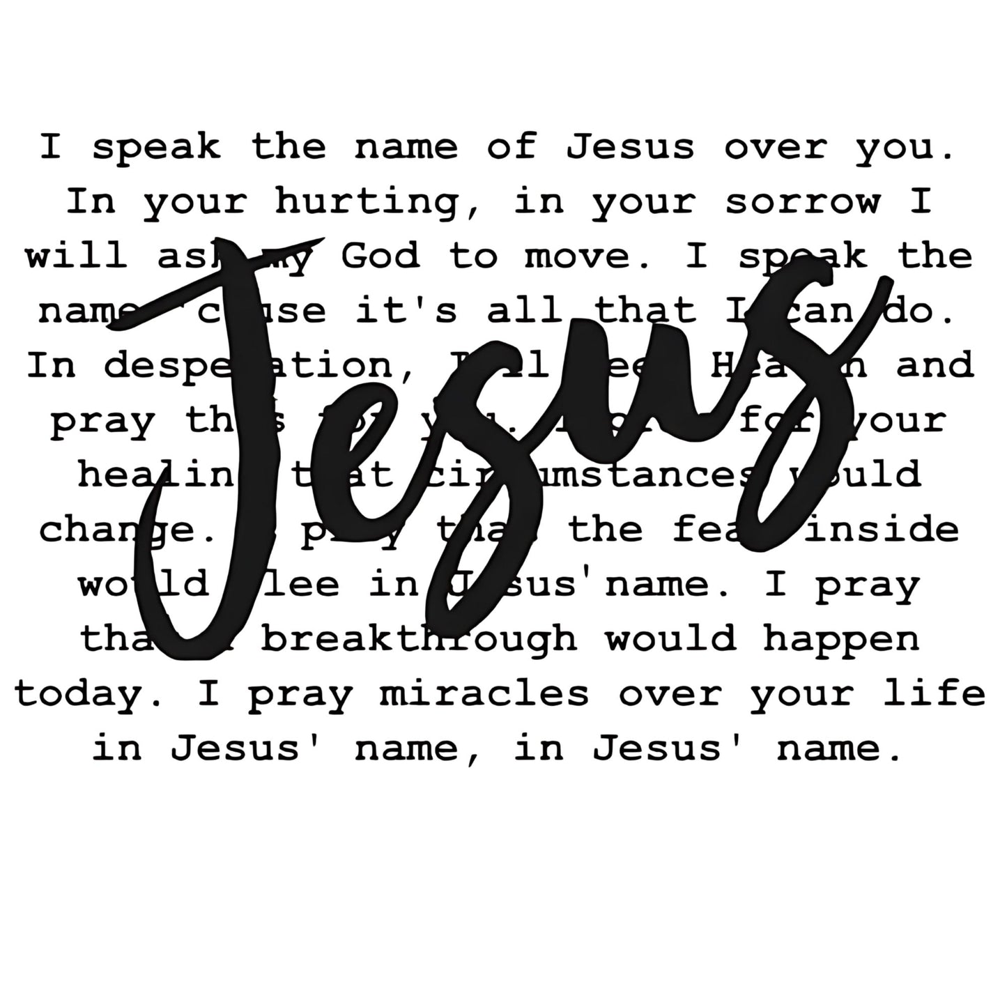 Christian Designs (to be paired with a blank shirt)